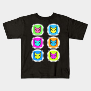 Collection of Cute and Colorful Kitty Cats Kids T-Shirt